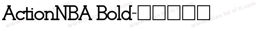 ActionNBA Bold字体转换